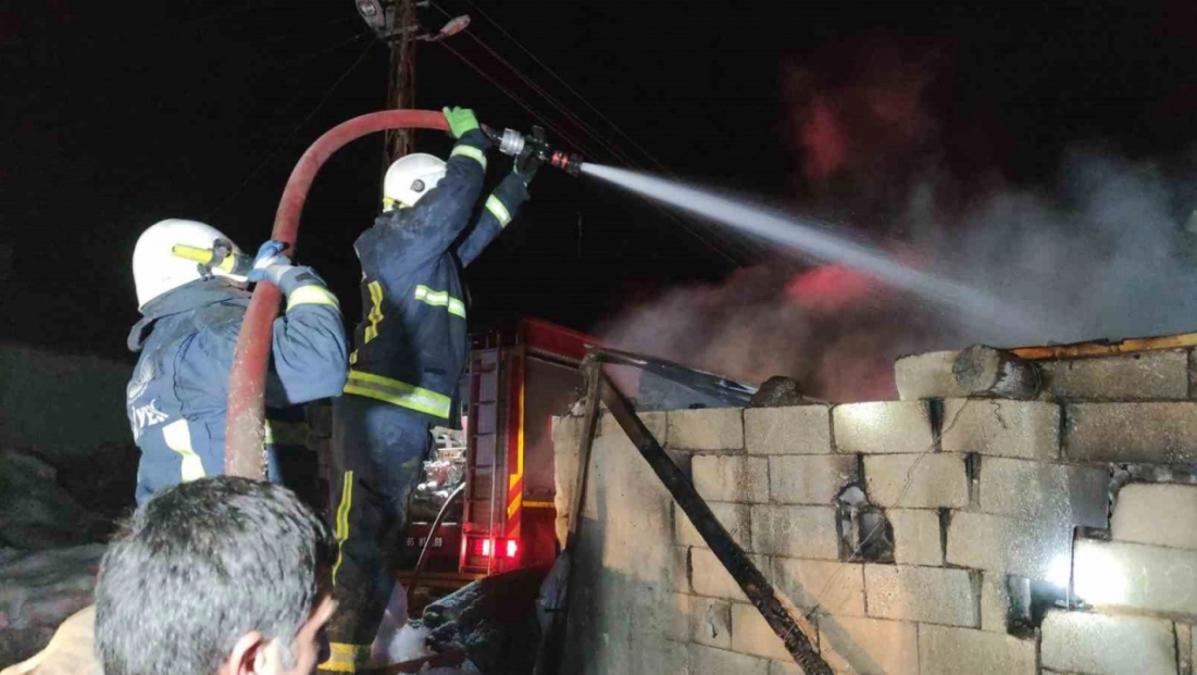 Van'da korkutan ahır yangını: 3 inek son anda kurtarıldı