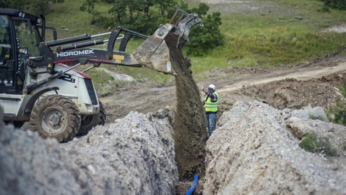 12 bin 600 metrelik yeni içme suyu hattı