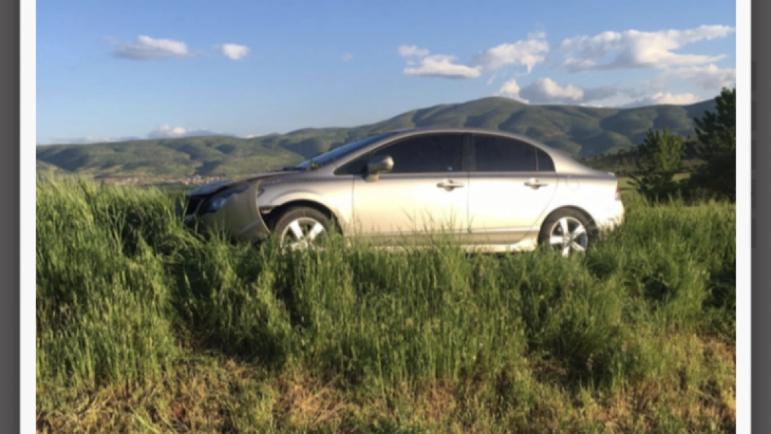 Adıyaman'da otomobil tarlaya yuvarlandı, 1 yaralı