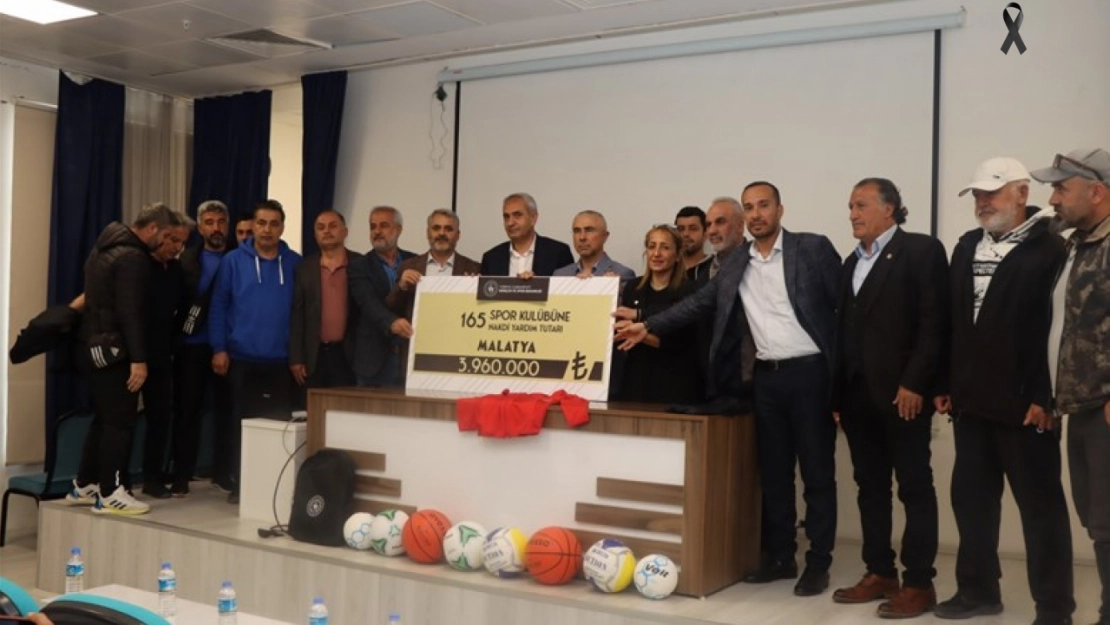 Amatör Spor Kulüpleri Nakdi Yardım törenine gerçekleştirildi