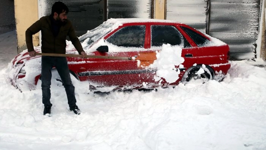 Ardahan'da yoğun kar yağışı etkili oldu
