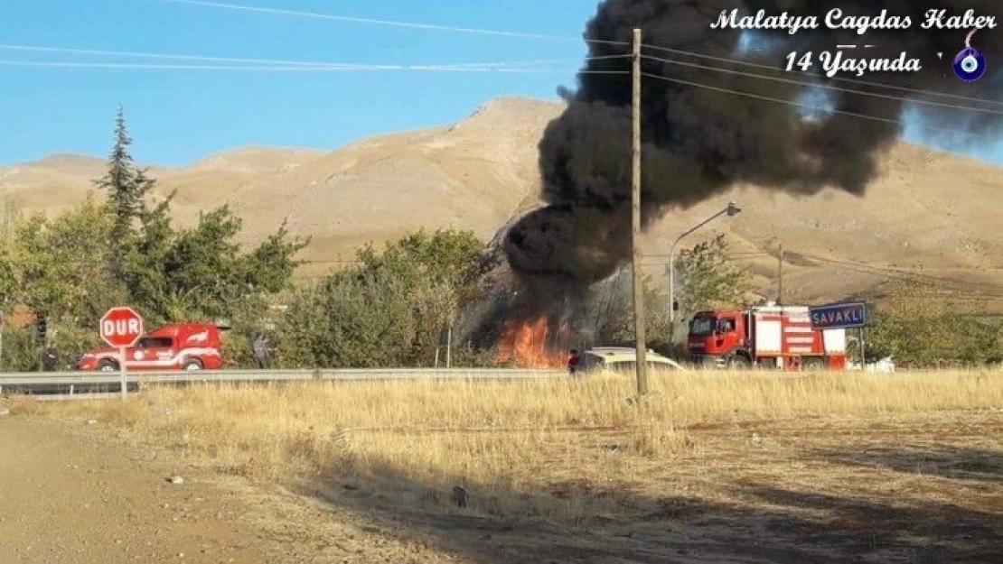 Bahçe yangını korkuttu