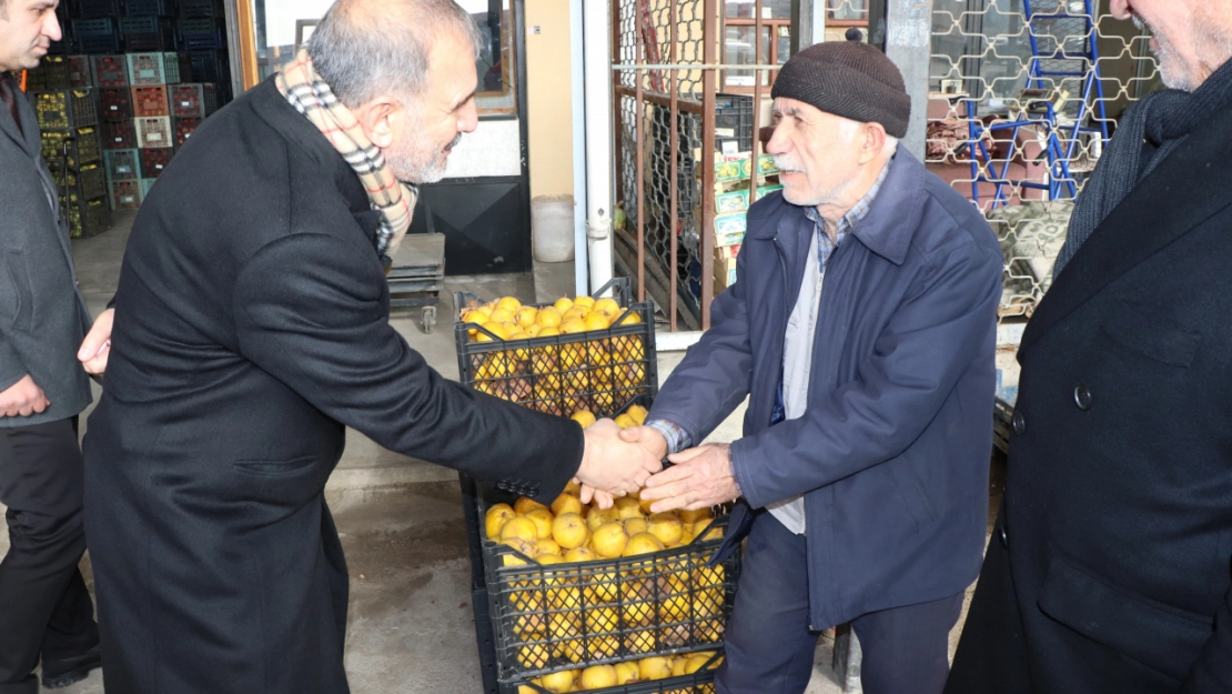 Başkan Alan'dan Sebze Hali Esnaflarına Ziyaret