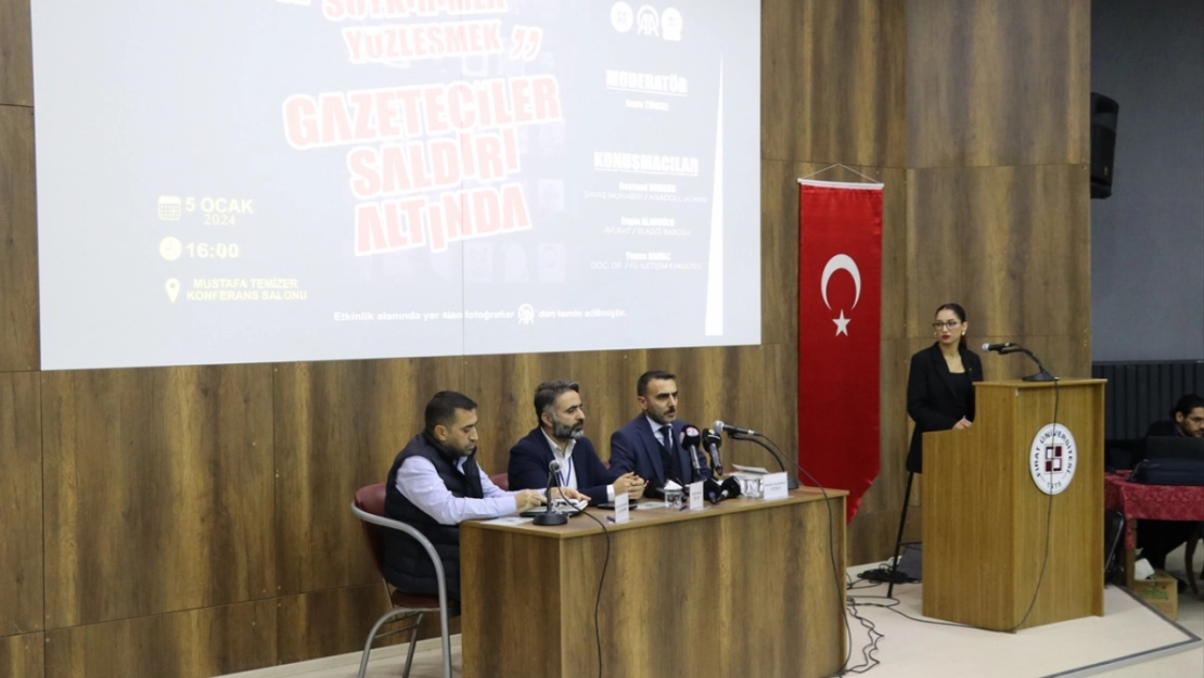 Elazığ'da 'Soykırımla Yüzleşmek, Gazeteciler Saldırı Altında' paneli düzenlendi