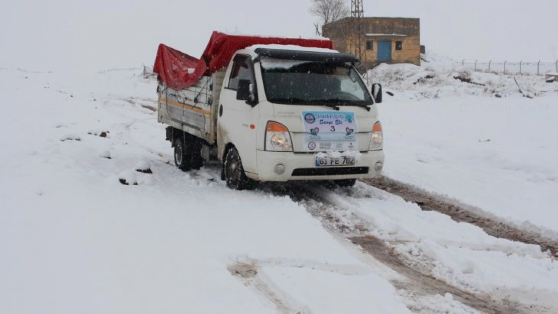 Güroymak'ta kar yağışı