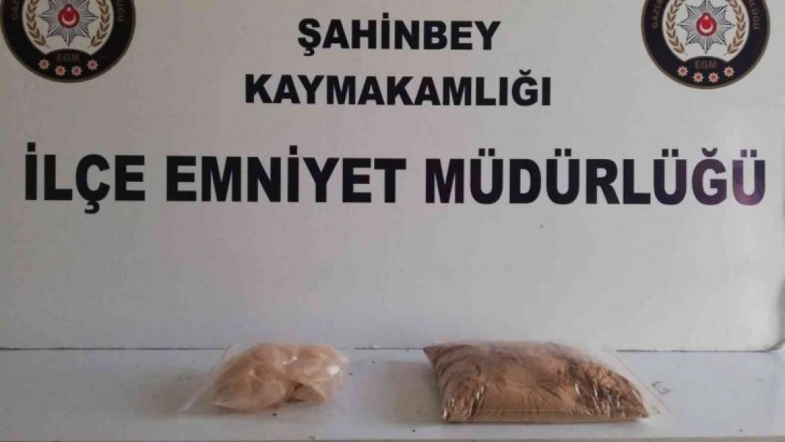 Gaziantep'te bir buçuk kilogram eroin ele geçirildi