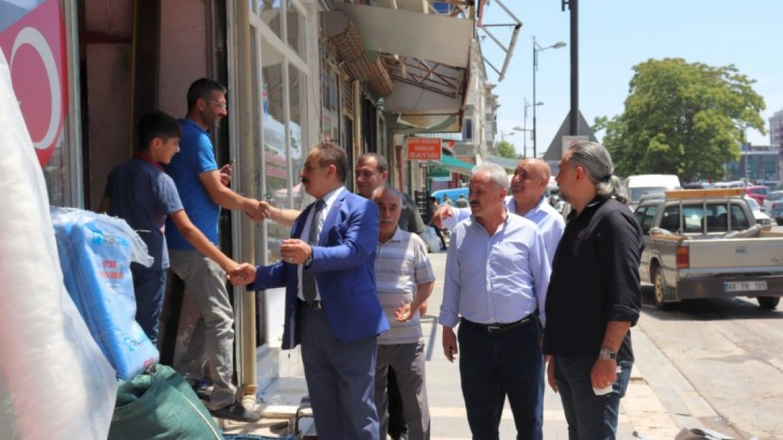 Keskin'den esnaflara bayram tebriği ziyareti