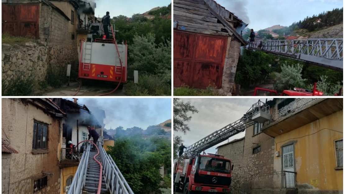 Malatya'da Ev Yangını