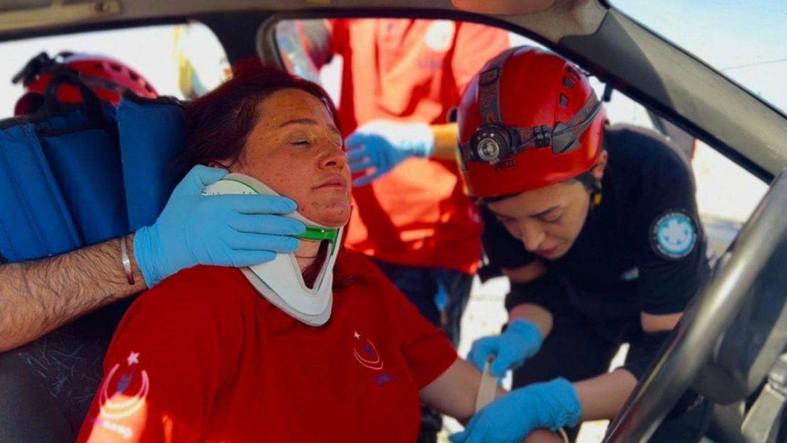 Malatya'da gerçeği aratmayan tatbikat
