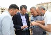 Başkan Şerifoğulları Akpınar Mahallesi Yeni Yaşam Alanı'nda İncelemelerde Bulundu