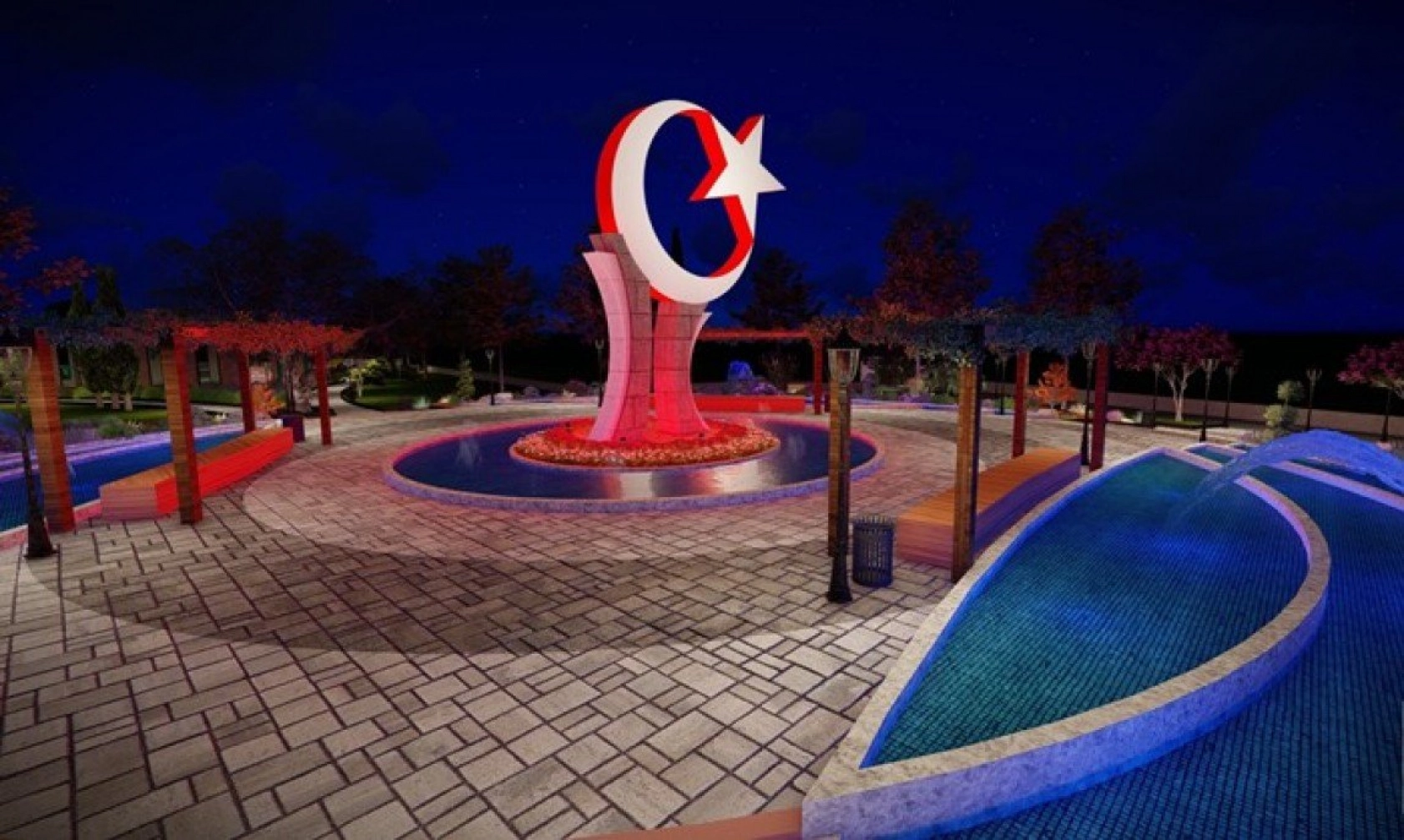 Battalgazi'ye ay-yıldız anıtlı parkyapılacak