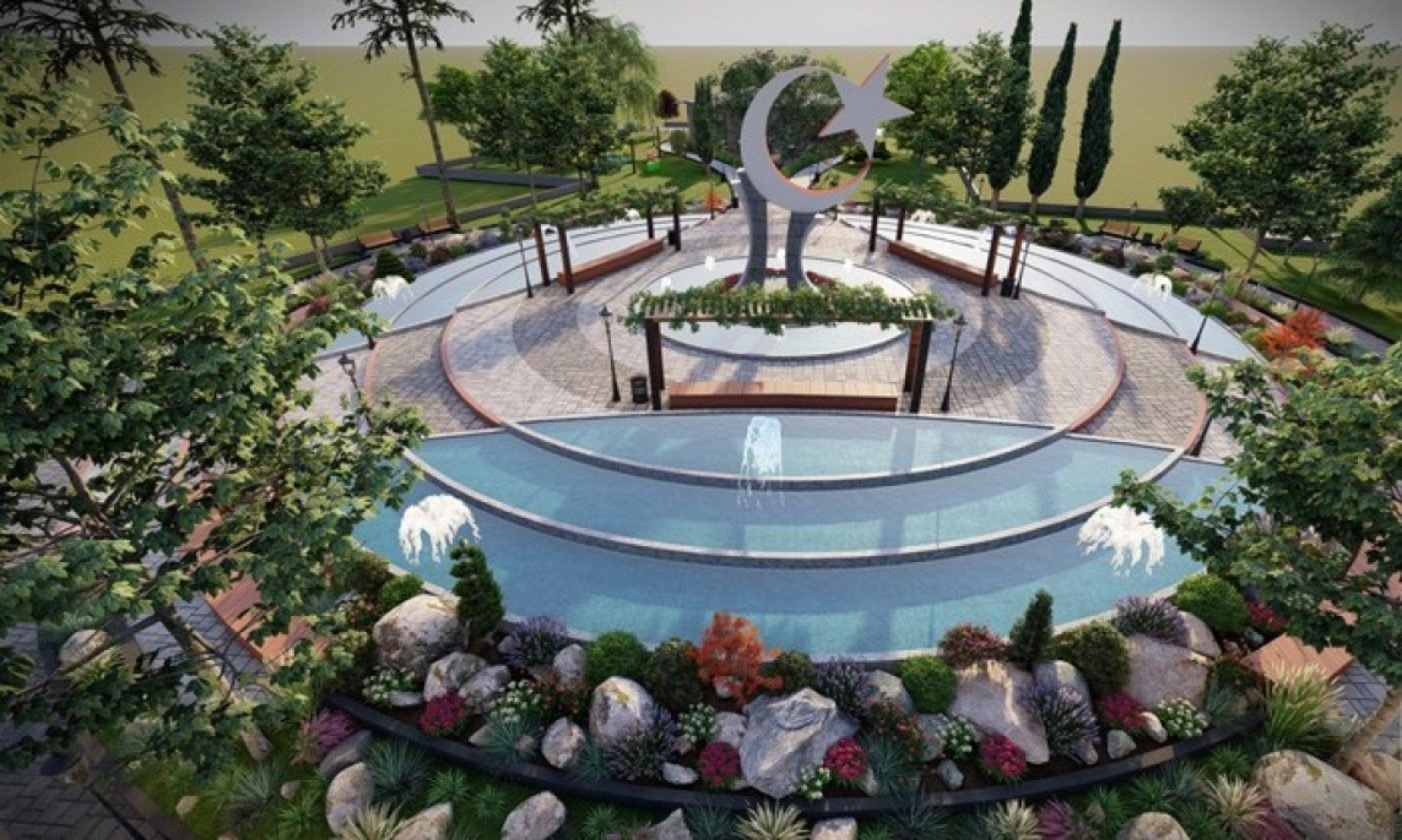 Battalgazi'ye ay-yıldız anıtlı parkyapılacak