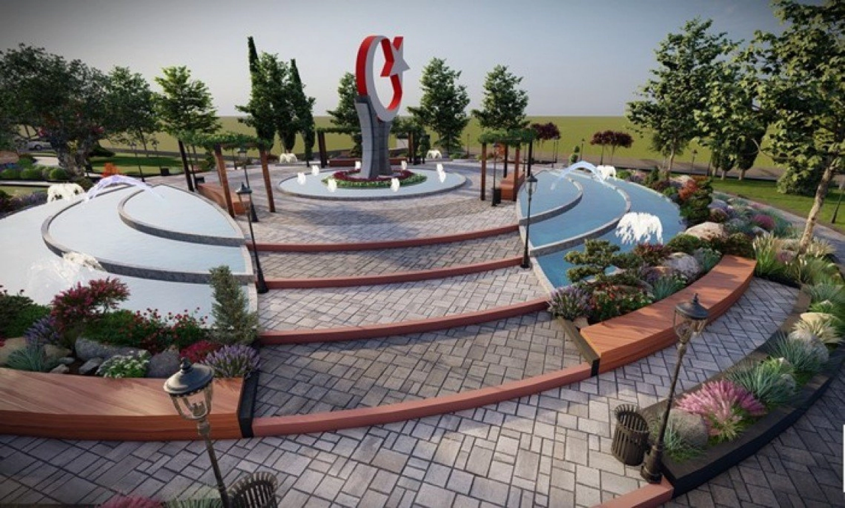 Battalgazi'ye ay-yıldız anıtlı parkyapılacak