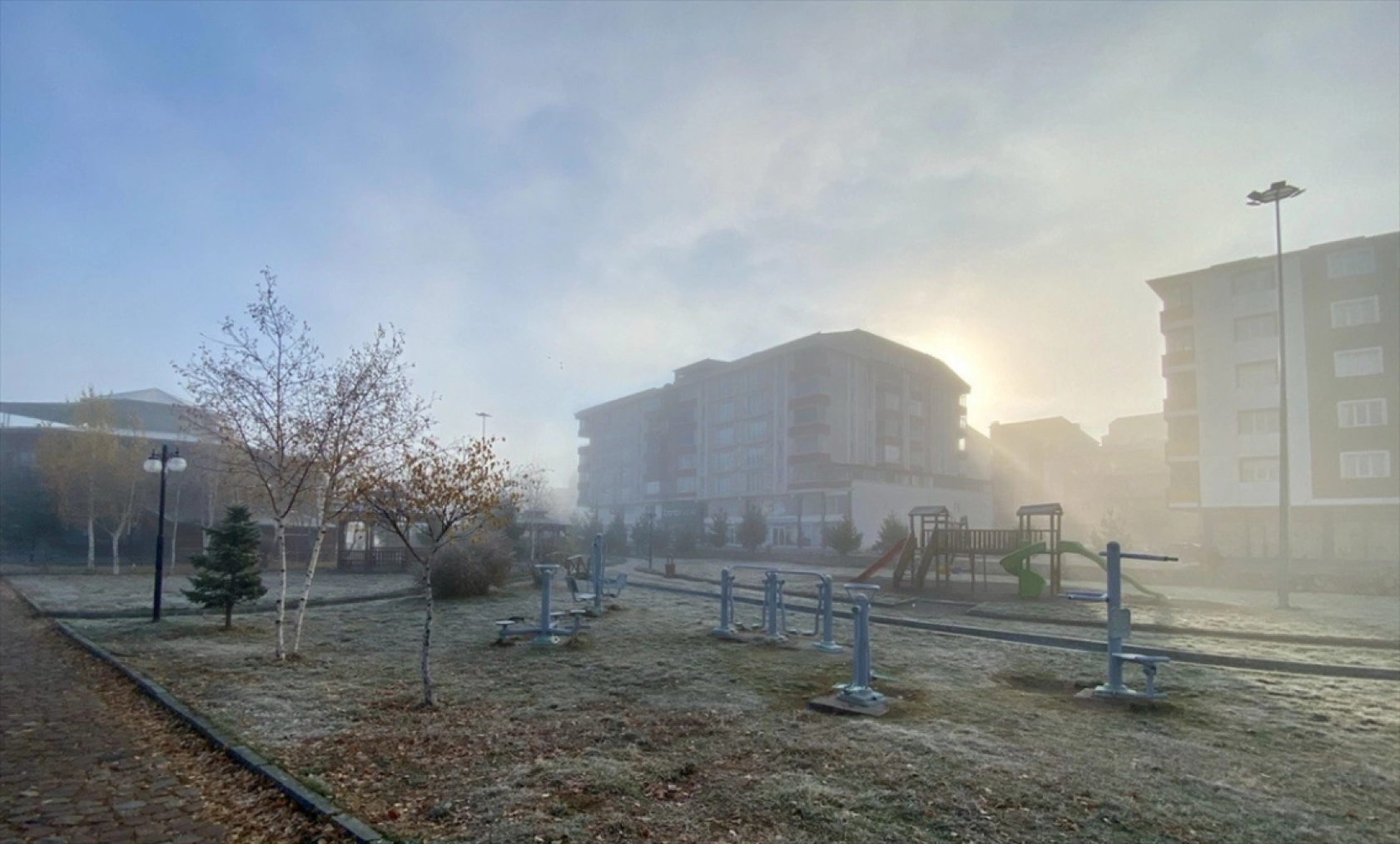 Ardahan ve Kars'ta soğuk hava kırağı, buzlanma ve sis oluşturdu