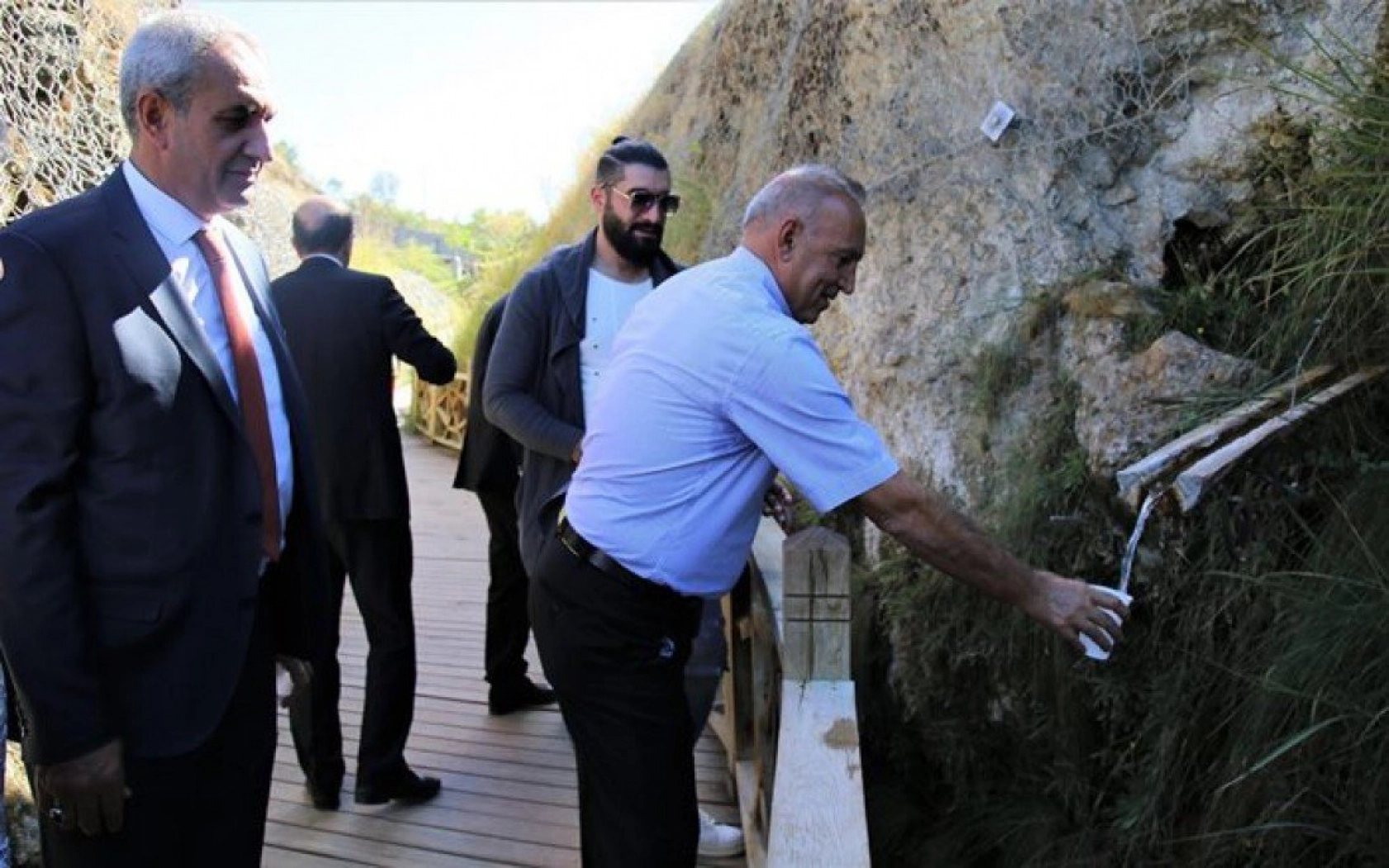 Turizmcilere İspendere Şifalı İçmeleri Tanıtımından Kareler