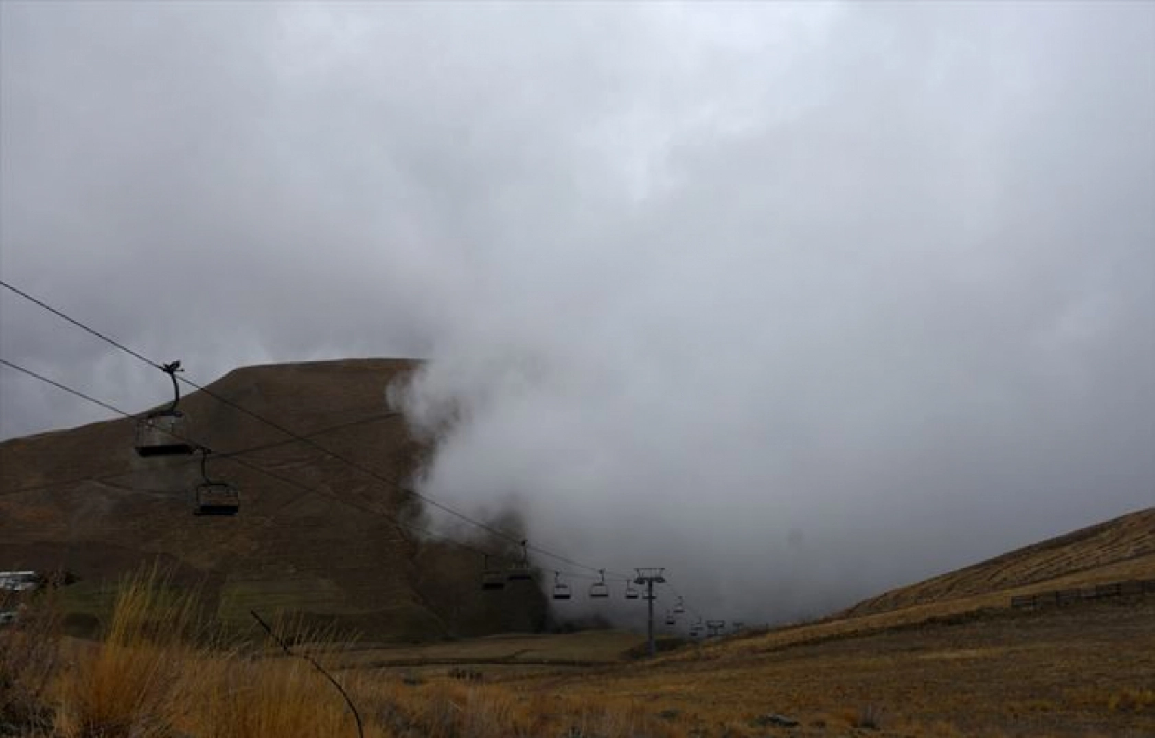 Erzurum'da soğuk hava ve kar etkili oldu