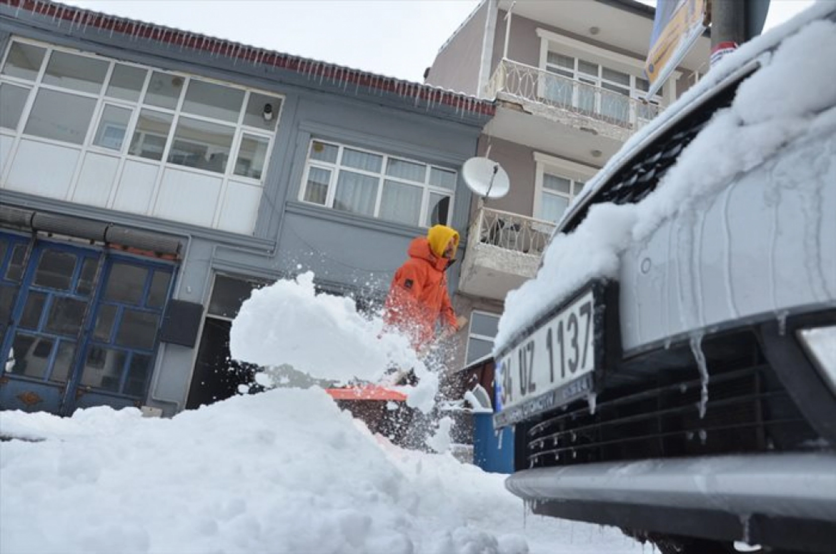 Erzurum, Kars ve Ardahan'da kar yağışı etkili oldu