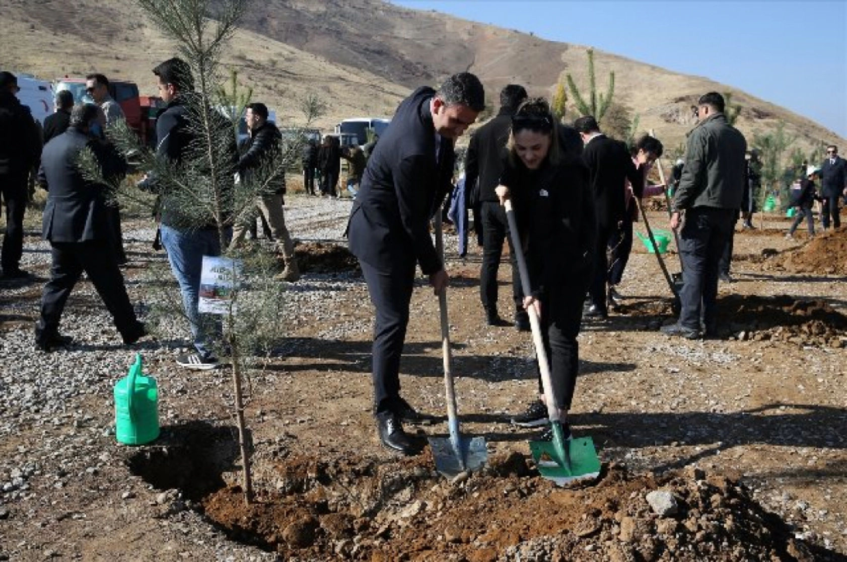 Muş'ta 11 bin fidan toprakla buluşturuldu