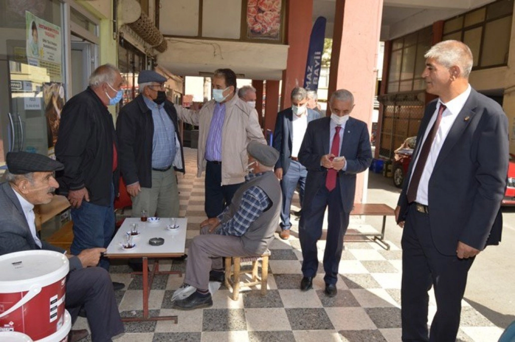 Başkan Keskin'nin Doğan Şehir Esnaf Ziyaretin'den Kareler