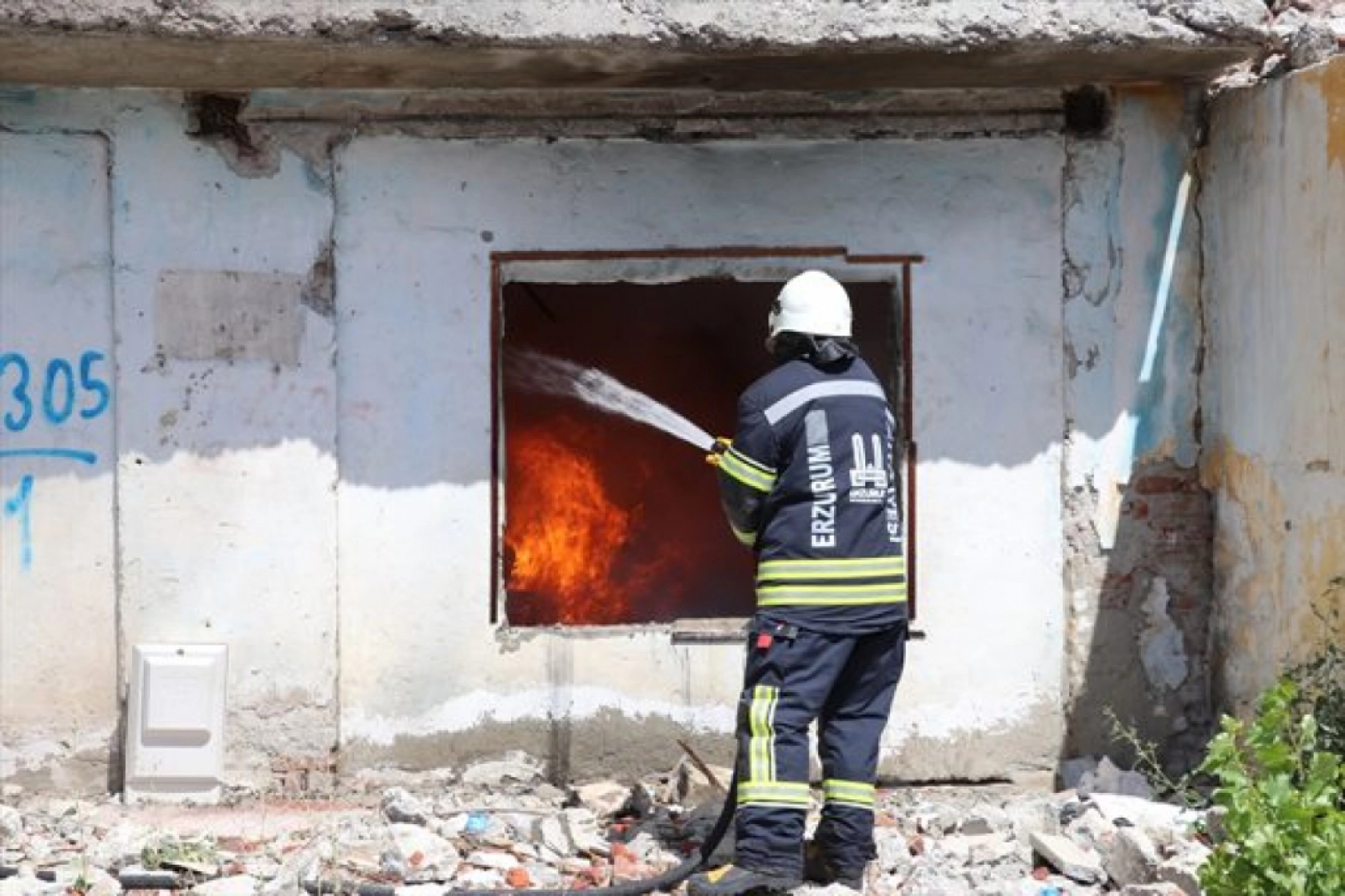 Erzurum'da Deprem Saha Tatbikatı yapıldı