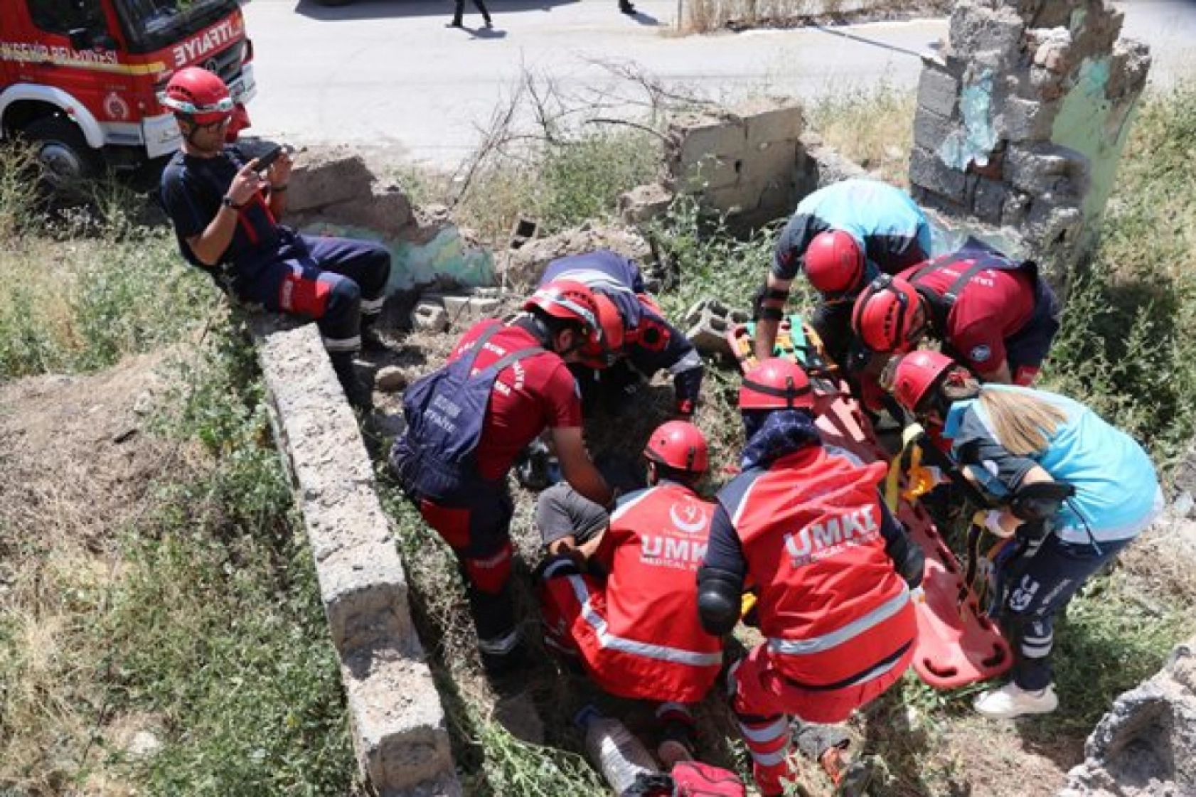 Erzurum'da Deprem Saha Tatbikatı yapıldı