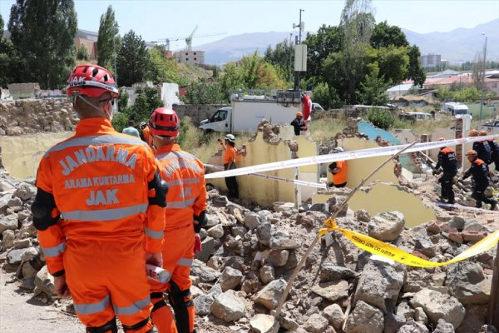 Erzurum'da Deprem Saha Tatbikatı yapıldı