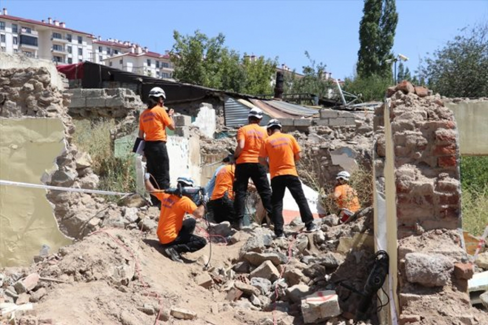 Erzurum'da Deprem Saha Tatbikatı yapıldı