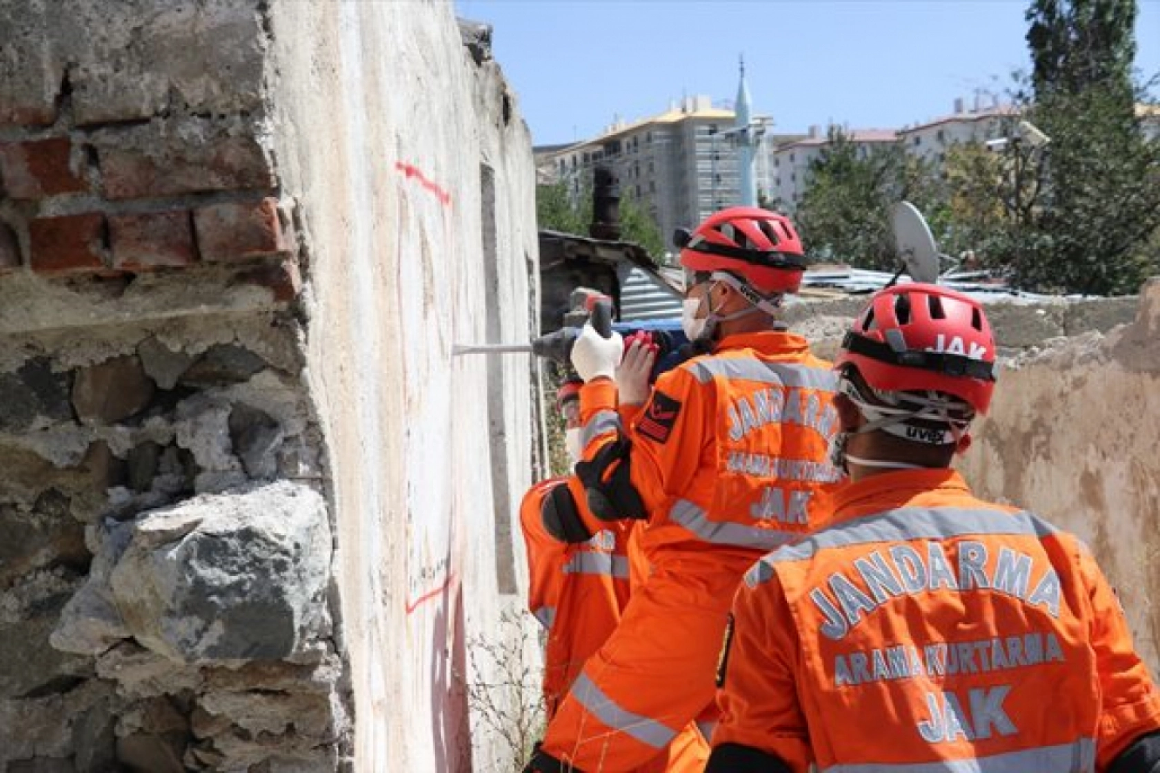 Erzurum'da Deprem Saha Tatbikatı yapıldı