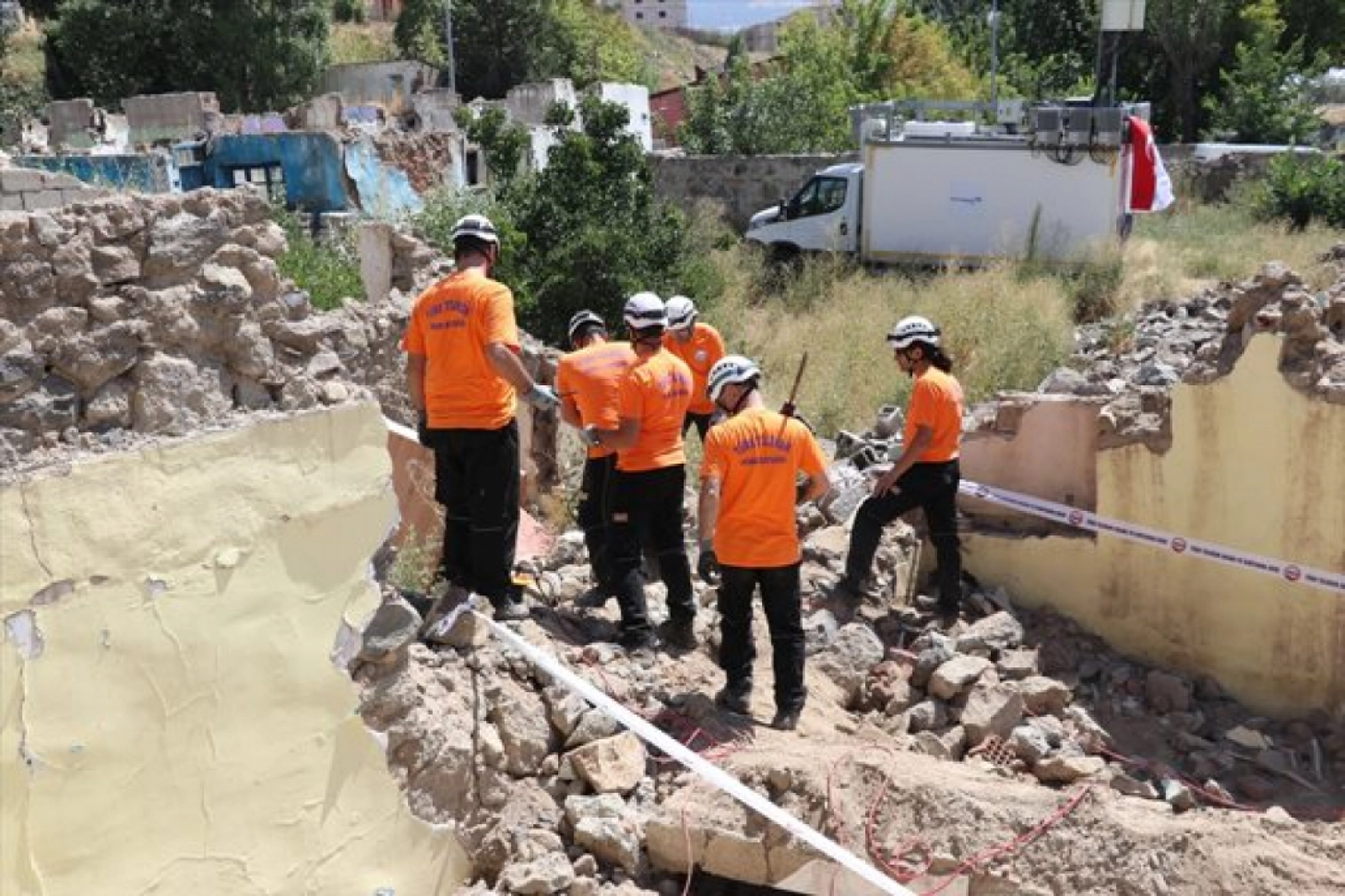 Erzurum'da Deprem Saha Tatbikatı yapıldı