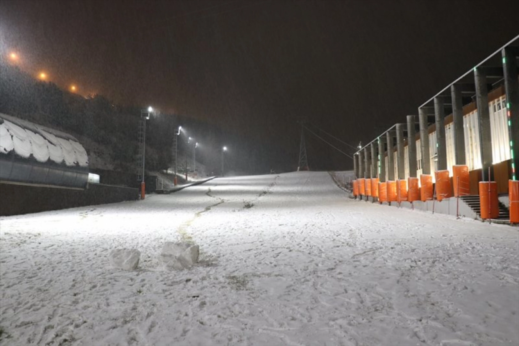 Erzurum'da kar etkili oldu