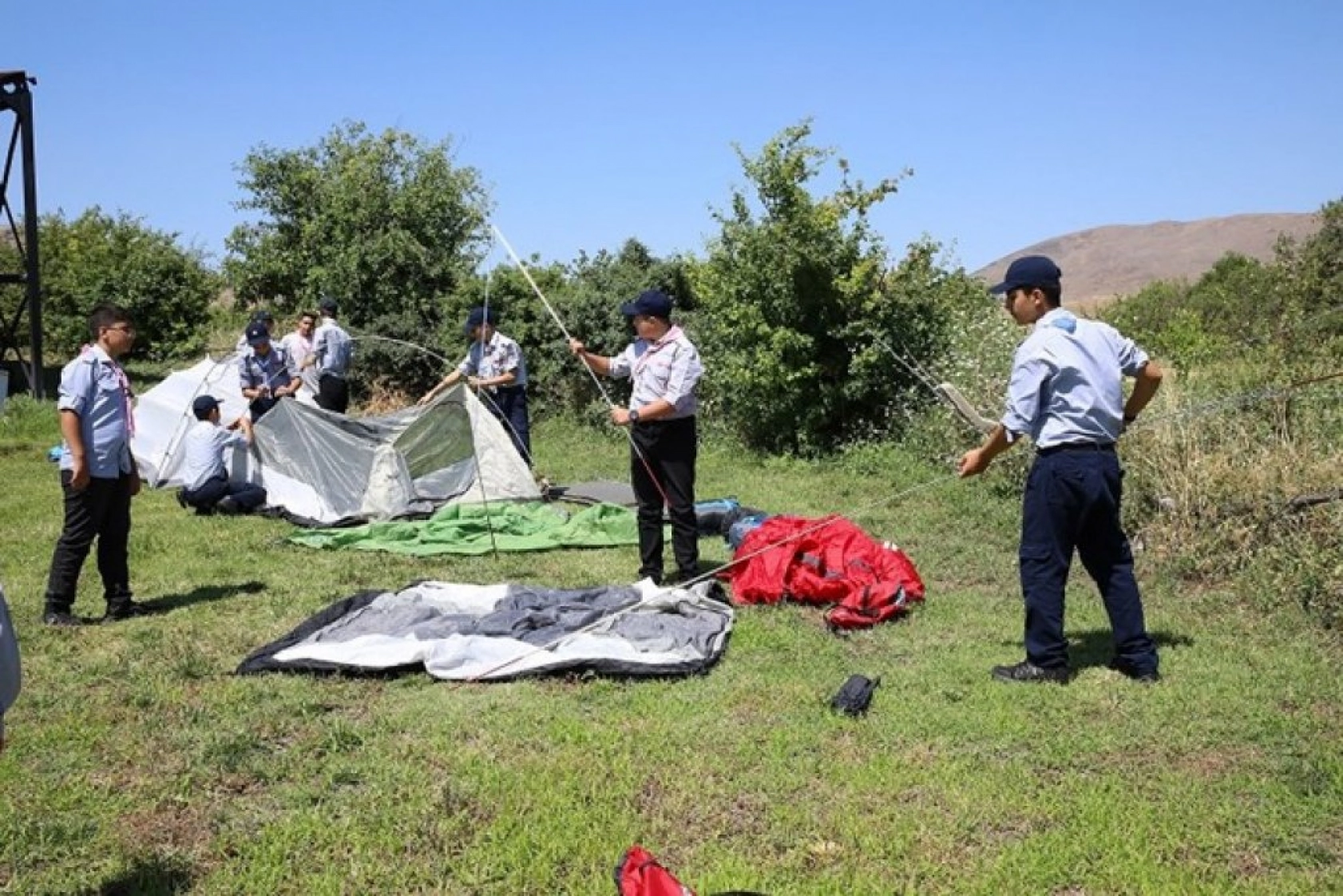 İspendere şifalı içmelerinde izcilik kampı