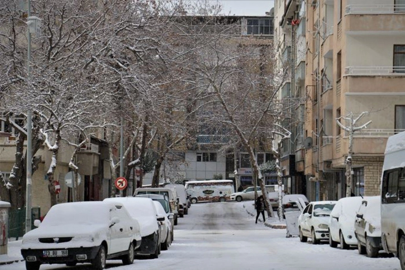 Elazığ'da çocukların kar sevinci