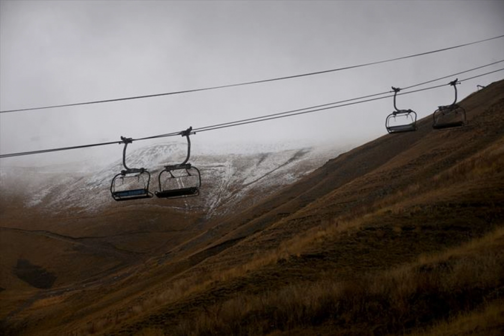 Erzurum'da soğuk hava ve kar etkili oldu
