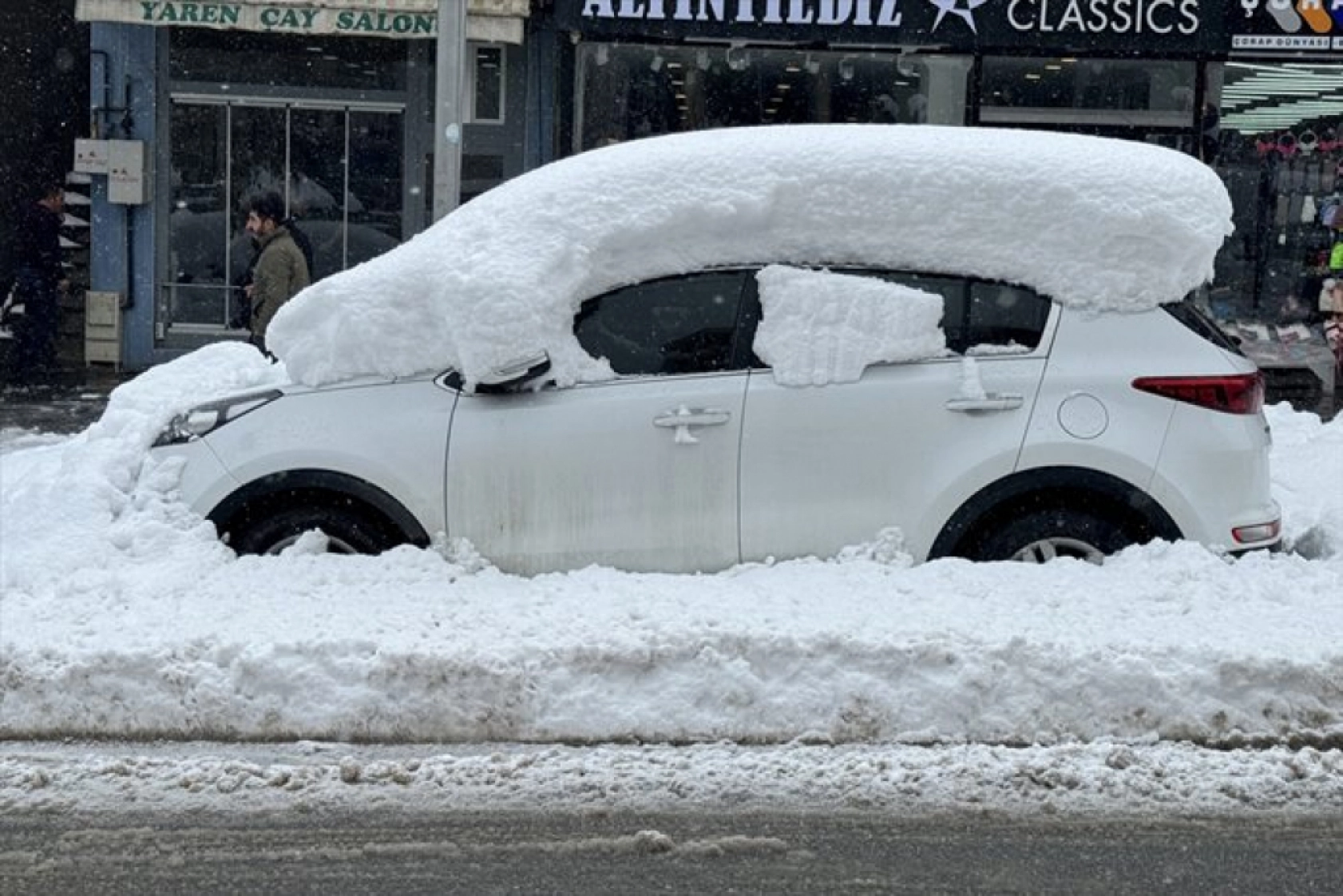 Muş'ta kar yağışı etkili oldu
