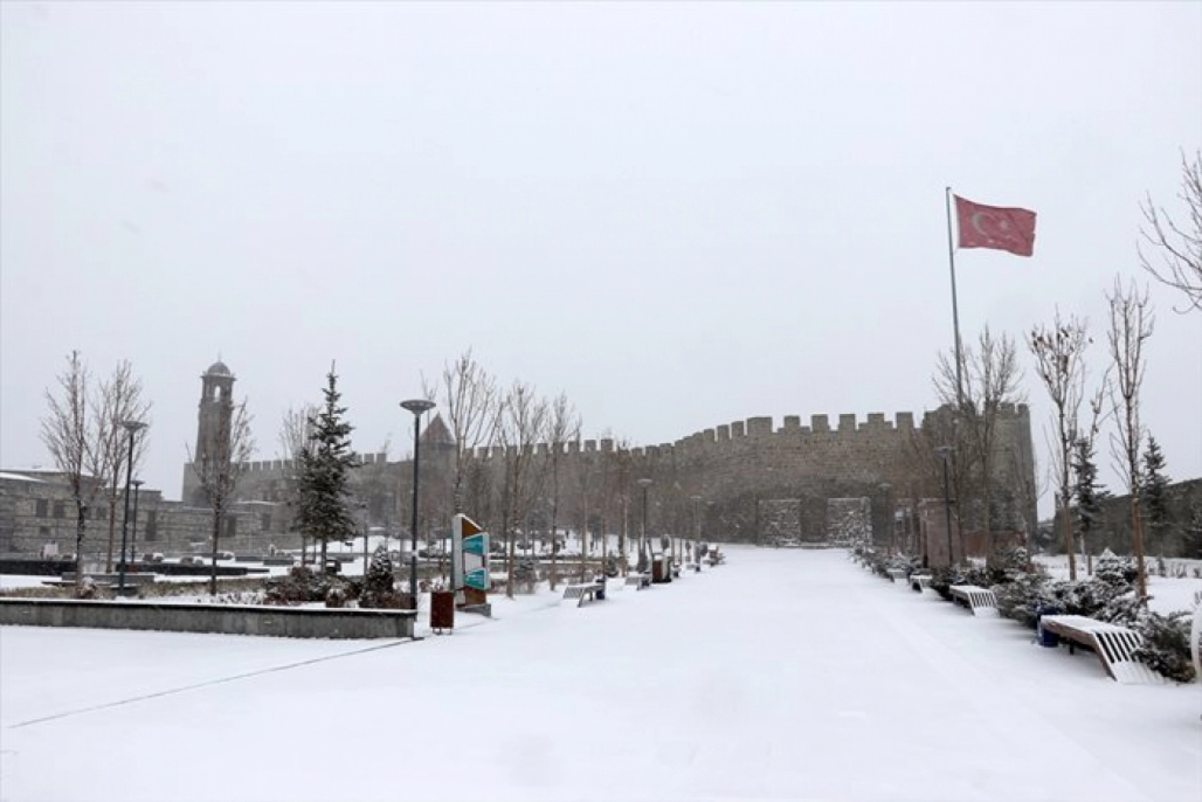 Erzurum, Ağrı, Kars ve Ardahan martta yeniden karla kaplandı