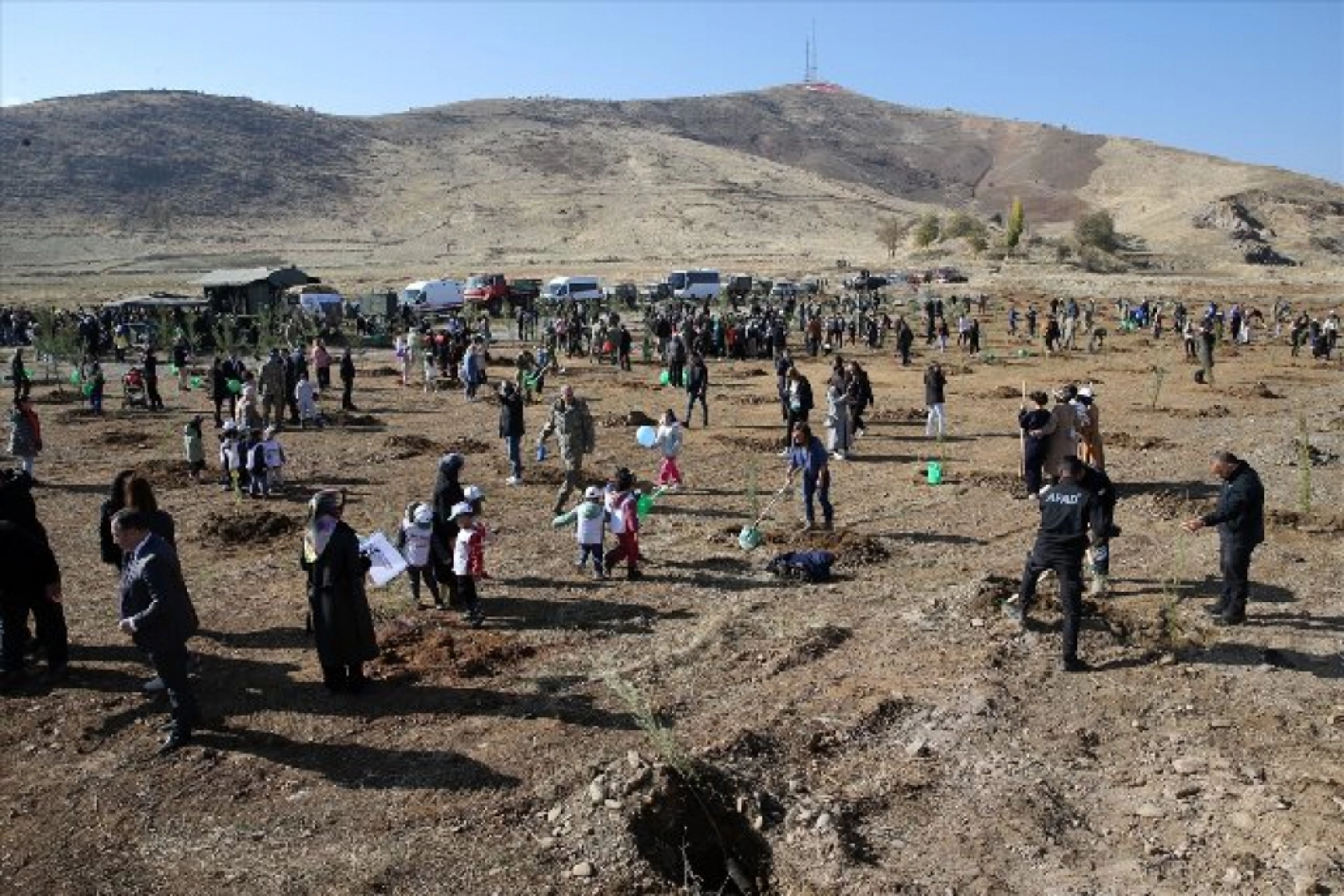 Muş'ta 11 bin fidan toprakla buluşturuldu