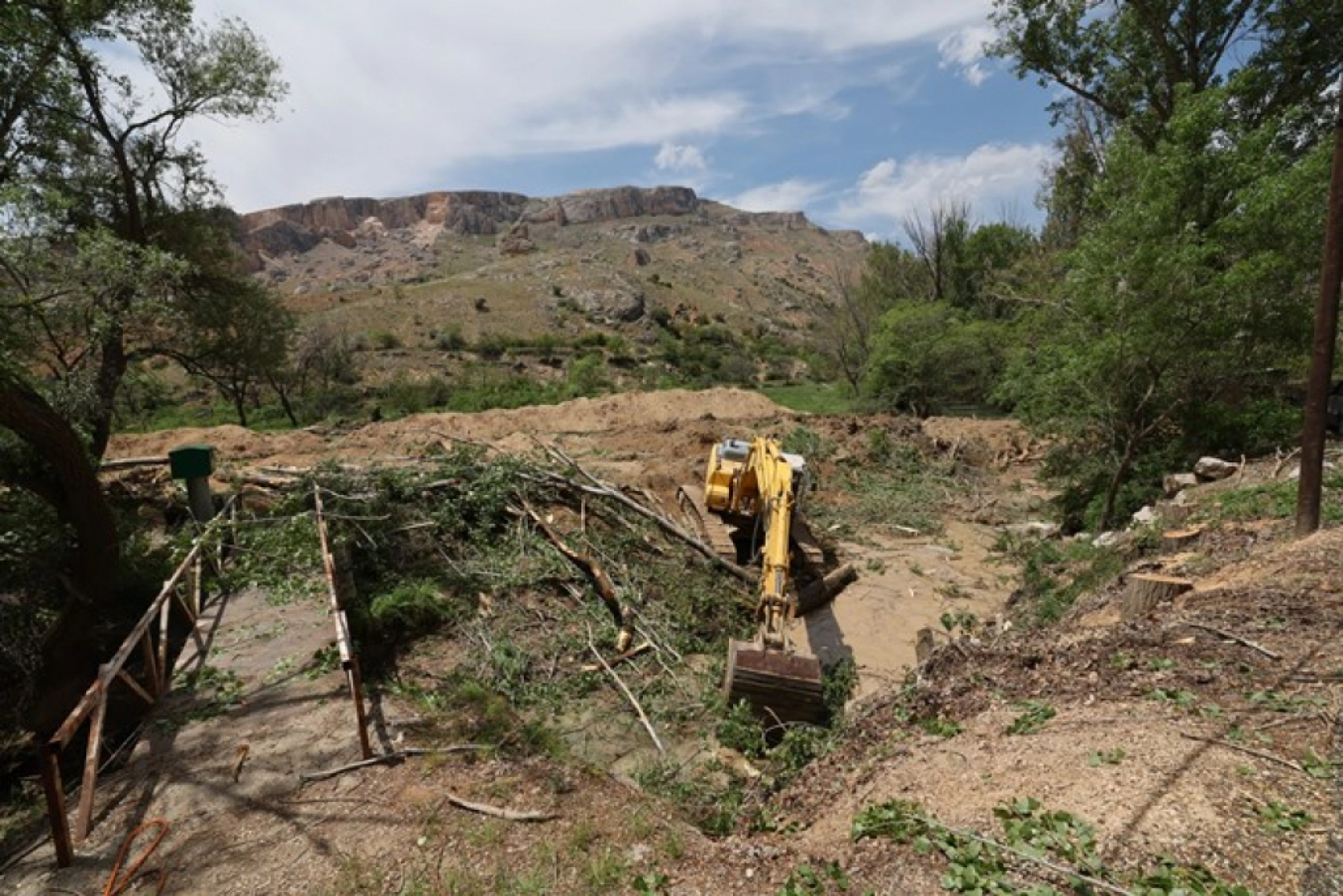 Hacılar Şeyhli Mahallesi köprü yapımına başlandı