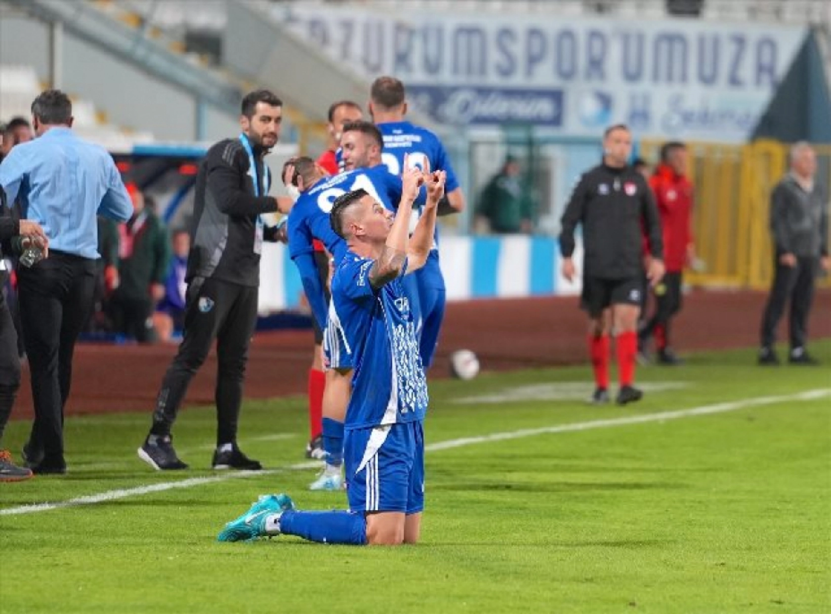 Erzurumspor FK - Esenler Erokspor Karşılaşmasından Kareler