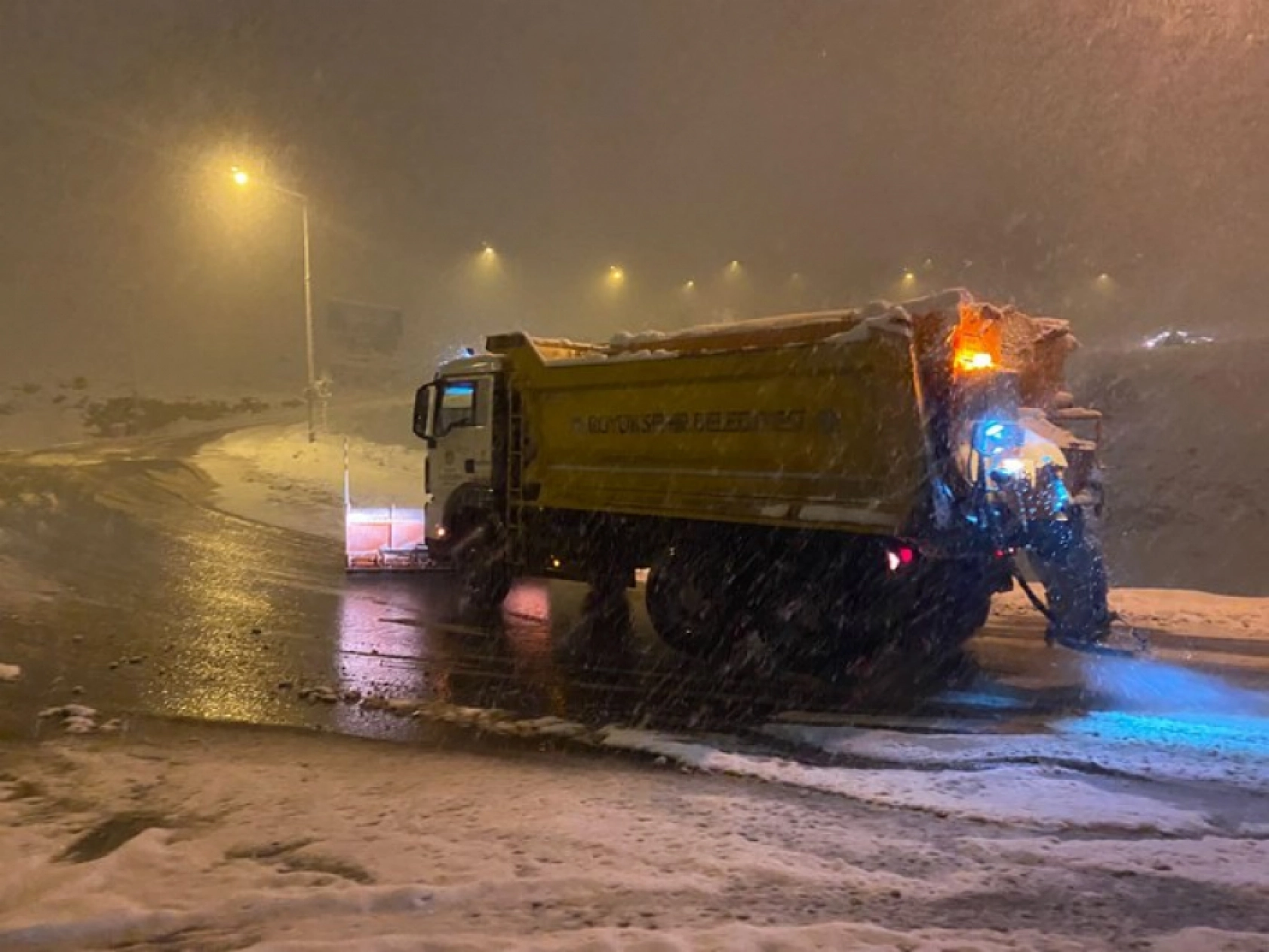 Malatya'ya Beklenen Kar Yağmaya Başladı