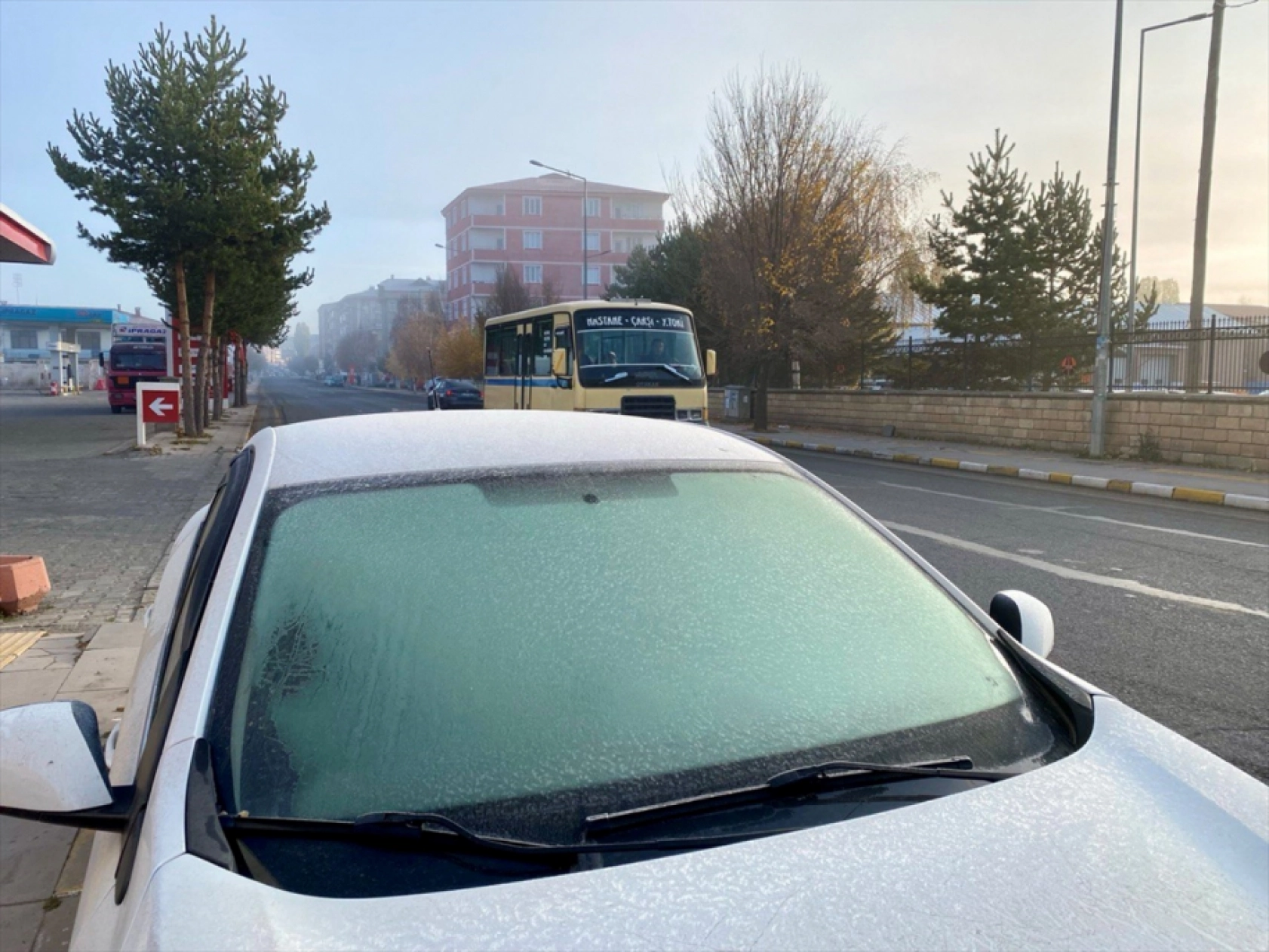Ardahan ve Kars'ta soğuk hava kırağı, buzlanma ve sis oluşturdu