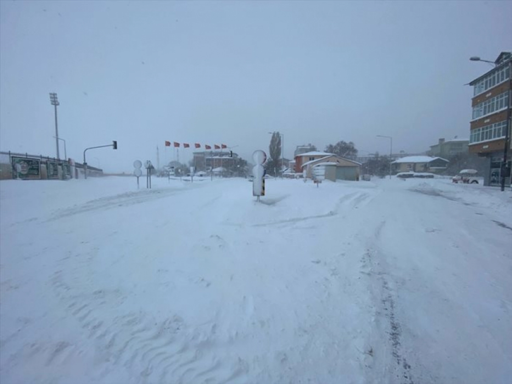 Ardahan'da yoğun kar yağışı etkili oldu