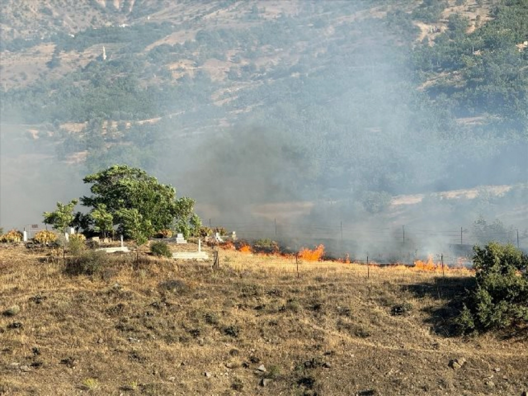 Elazığ'da çıkan yangın kontrol altına alındı