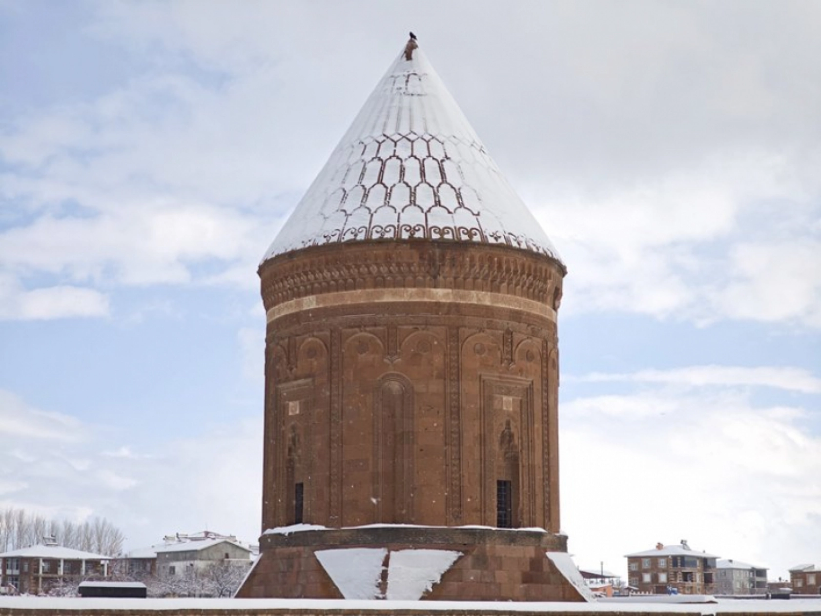 Ahlat'ta masalsı kış manzaraları
