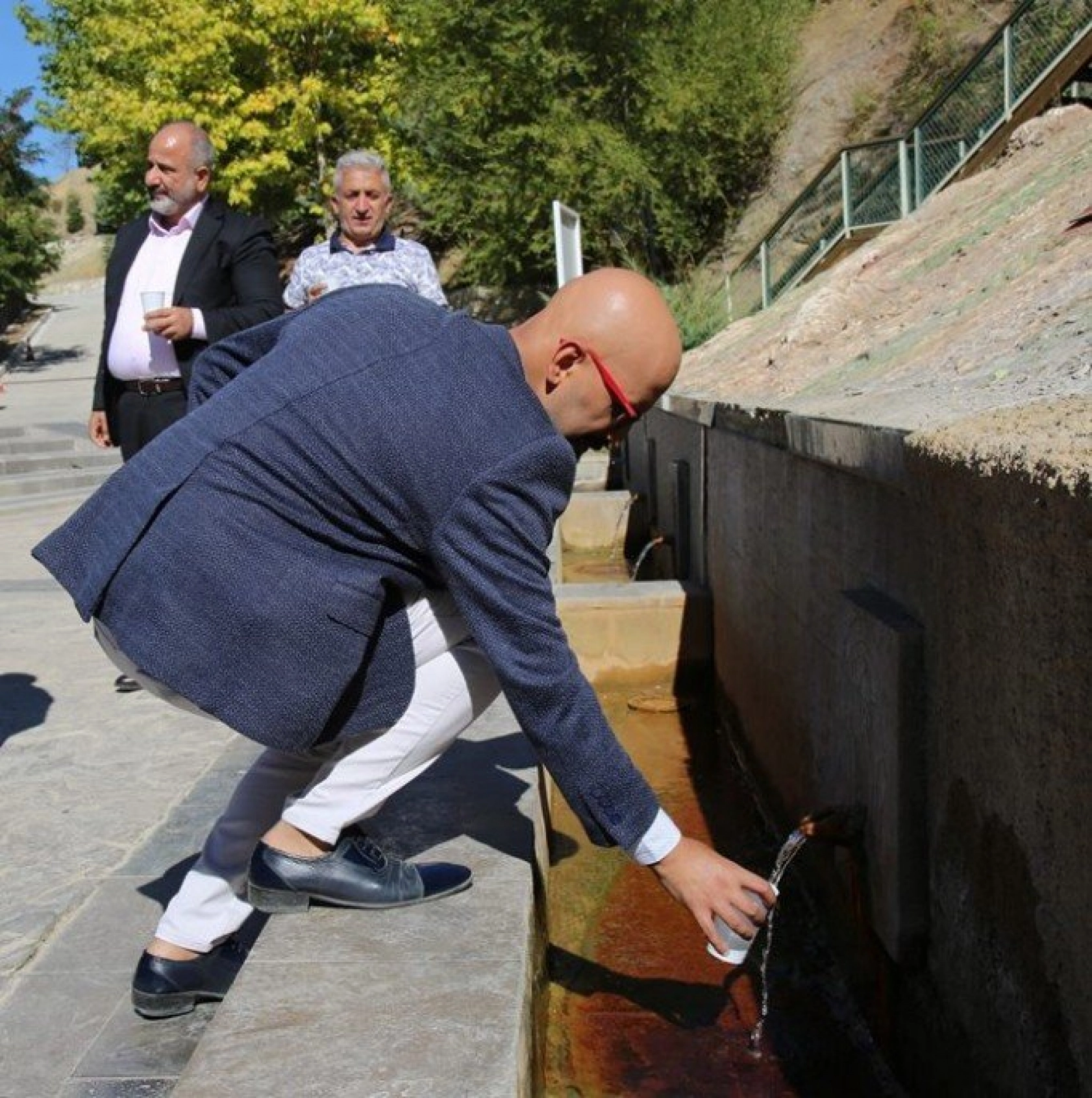 Turizmcilere İspendere Şifalı İçmeleri Tanıtımından Kareler