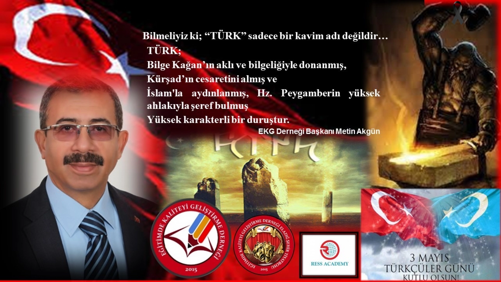 Başkanı Akgün'den 3 Mayıs Türkçülük Günü Mesajı