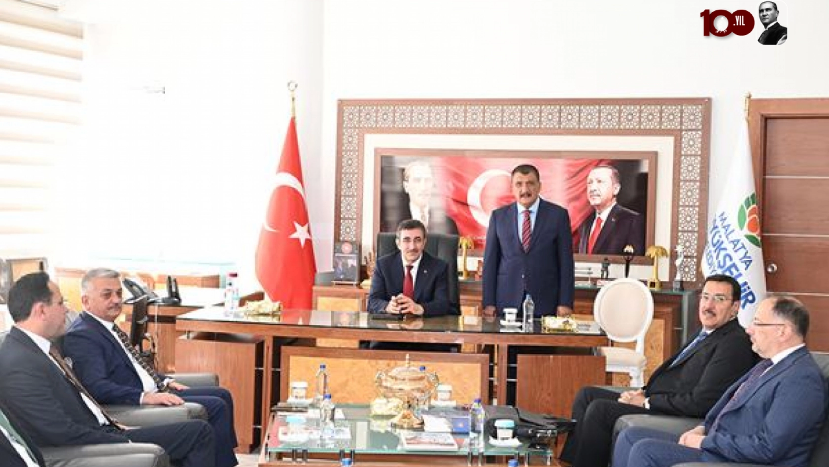 Cumhurbaşkanı Yardımcısı Cevdet Yılmaz'dan Başkan Gürkan'a Ziyaret 