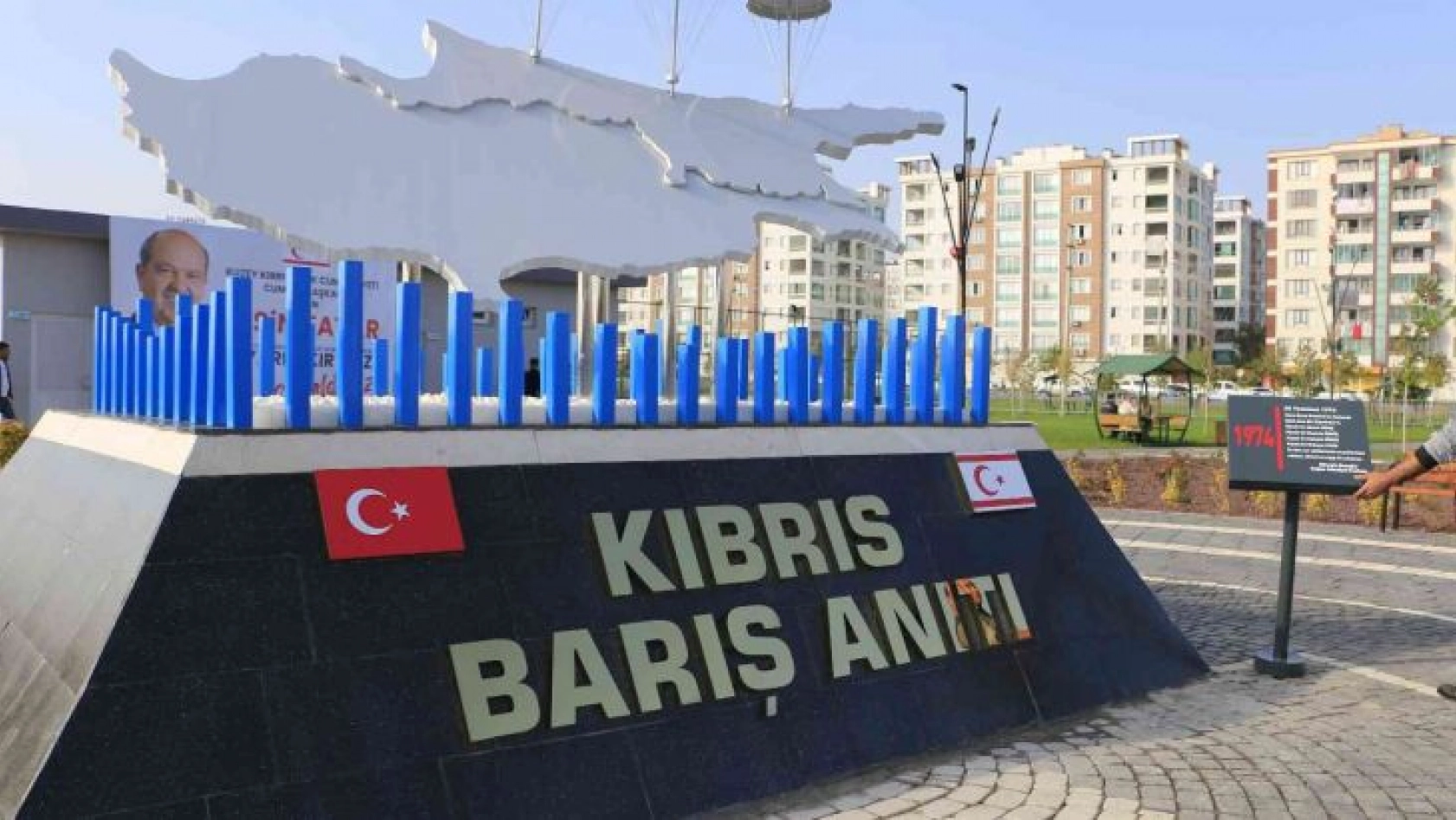 Türkiye'nin ilk Kıbrıs Barış Anıtı ve Ersin Tatar Parkı Diyarbakır'da yapıldı