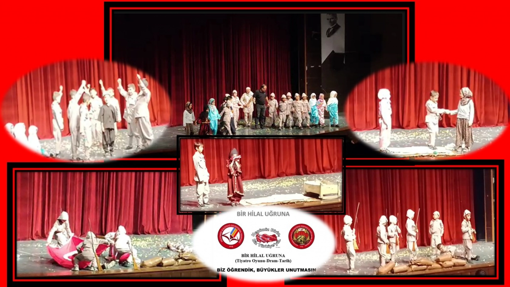 Çanakkale'yi Sahneye Taşıyan Çocuklar Yürekleri Isıttı