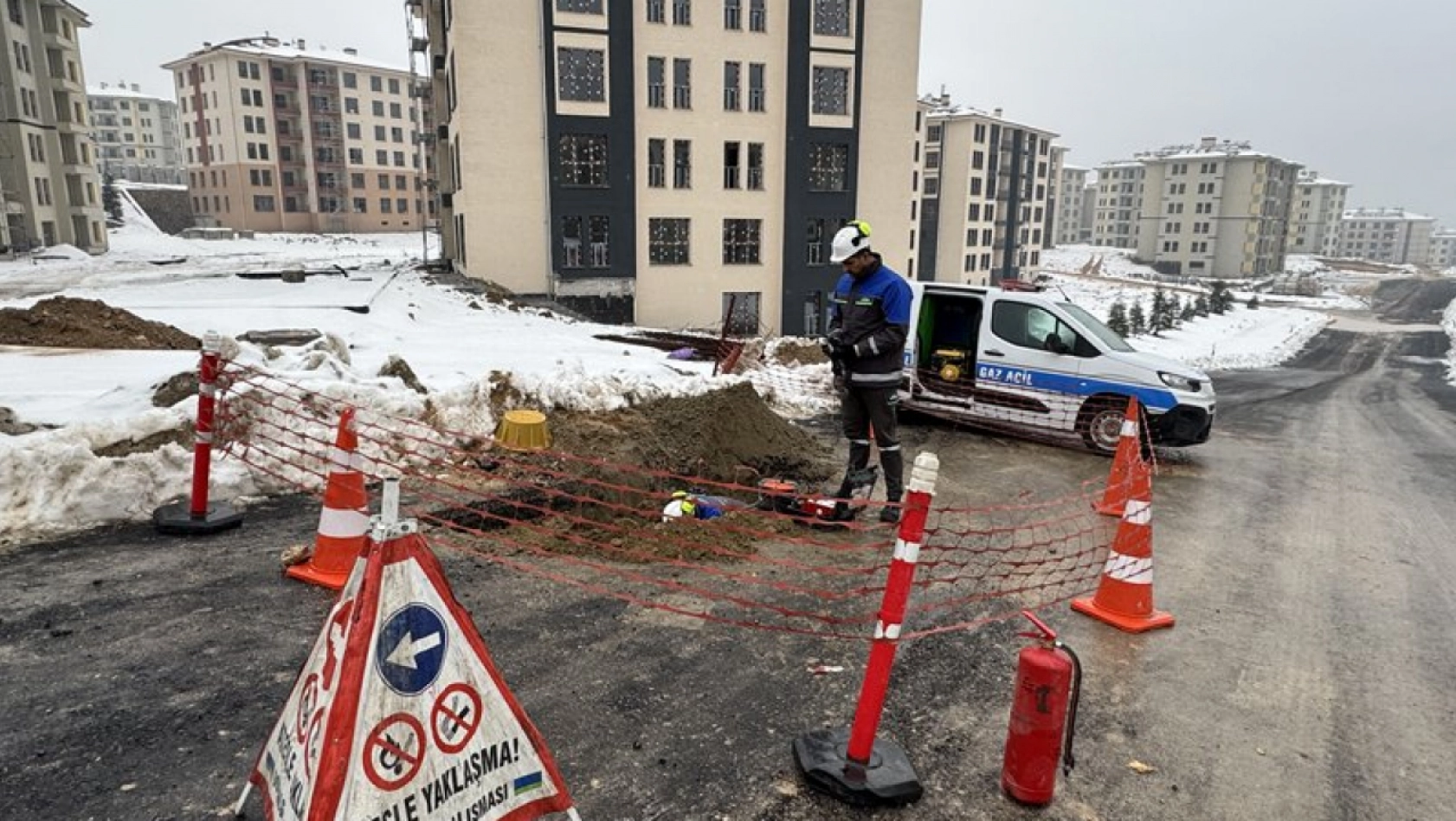 Deprem konutları için 811 kilometrelik doğal gaz altyapısı