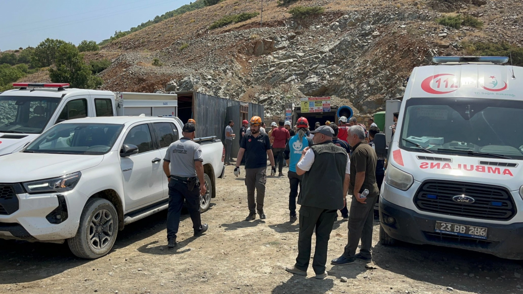 Elazığ Palu'da maden ocağında göçük meydana geldi